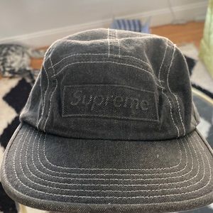 SUPREME BLACK DENIM 5 PANEL